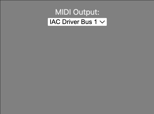 Screenshot of MIDI Output