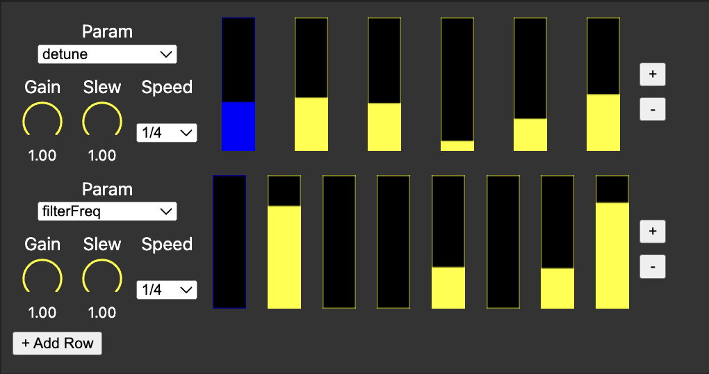 Screenshot of Step Sequencer